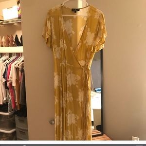 Lulu’s Heart of Marigold Wrap Maxi Dress